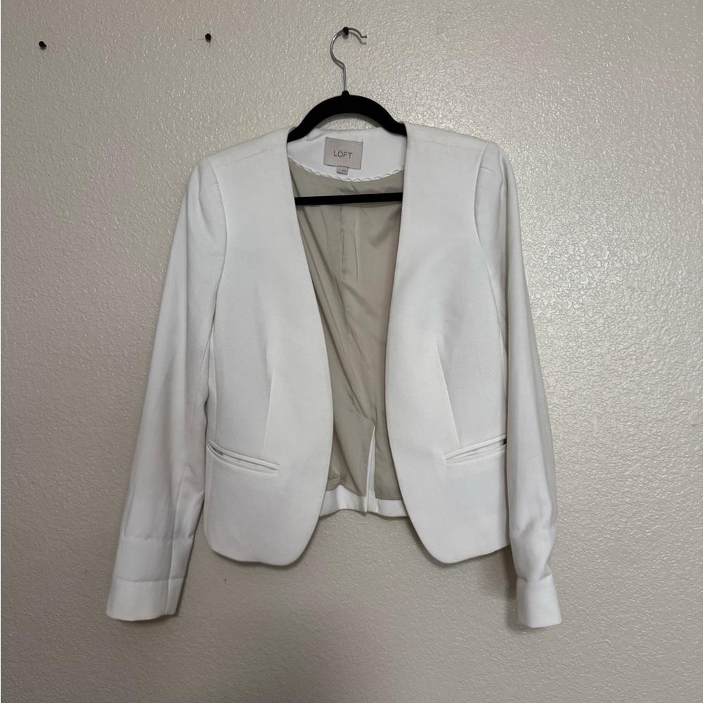LOFT Women's Elegant White Blazer